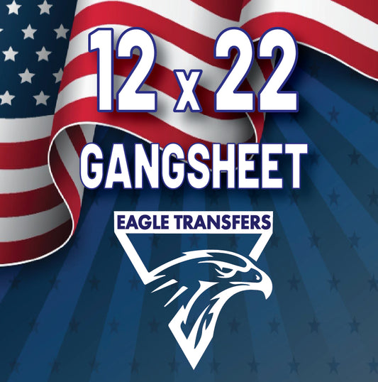 12 x 22 Gang Sheet DTF Transfer