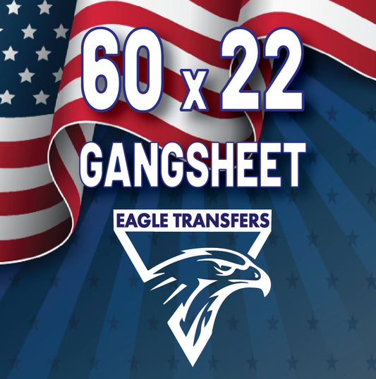 60 x 22 Gang Sheet DTF Transfer